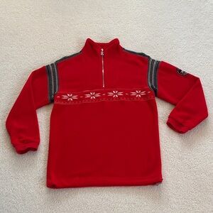 Bogner Red and Black Zip-Up Men's Sweater